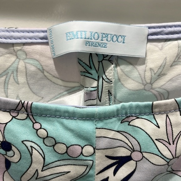 Emilio Pucci Y2K Printed Cigarette Straight Leg Pant Sz 0 / 2 - Picture 3 of 9